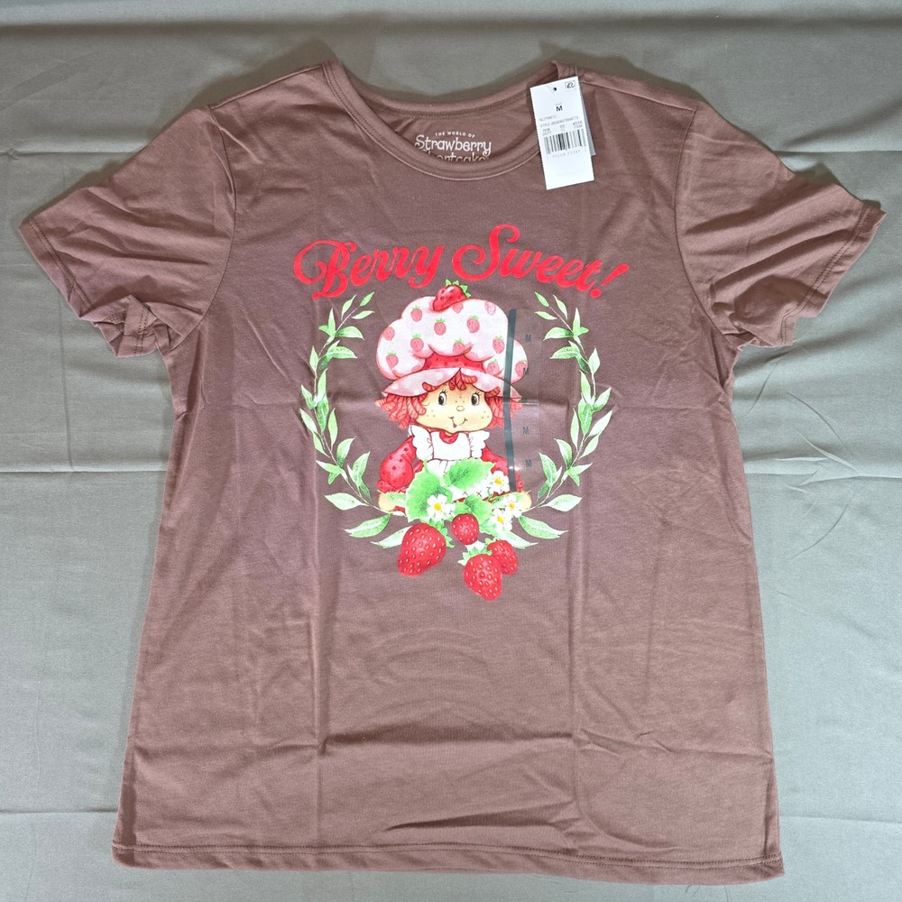 Strawberry Shortcake Nutmeg Brown Graphic T-Shirt Berry Sweet J03836STRW0779 M